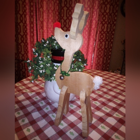 Holiday Rudolph Handcrafted Decor - Picture 3 of 3